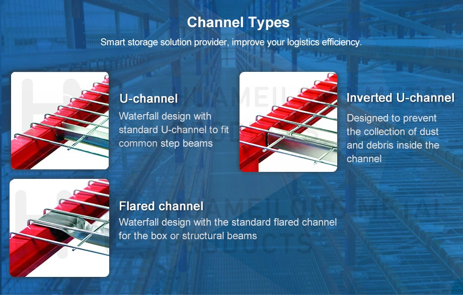 Welded Steel Metal Wire Mesh Decking Railing for Pallet Racking