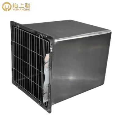 Chien en acier inoxydable 304 Cage Palette SM prix d'usine Cages vétérinaires avec porte en verre