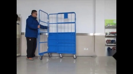 Cage de stockage verrouillable avec couvercle supérieur pour le stockage des cartons