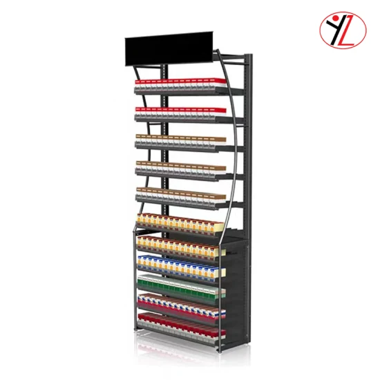 Satom haute qualité plus récent ABS solide moule tabac métal Cigarettes Rack vitrine