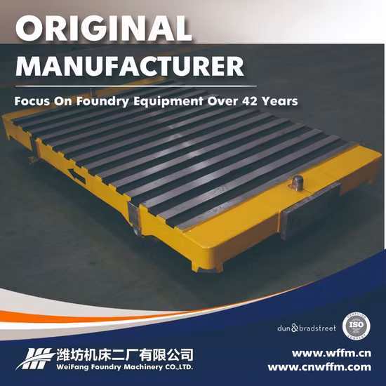 Chariot de transfert de palettes pour déplacer le moule pour paires de flacons