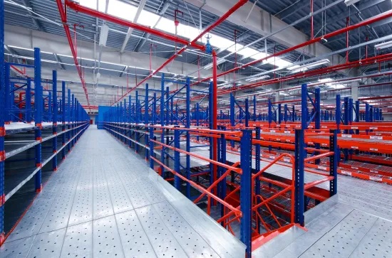 Mezzanine de rack de stockage 500 kg dans l'entrepôt avec fabrication en Chine de taille personnalisée